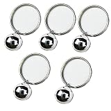 LIFULANDIAN 5Pack Bells Puppy Collar Dog Bell cat Dog Collar Charms with Bell Large Dog Collar 0.55I