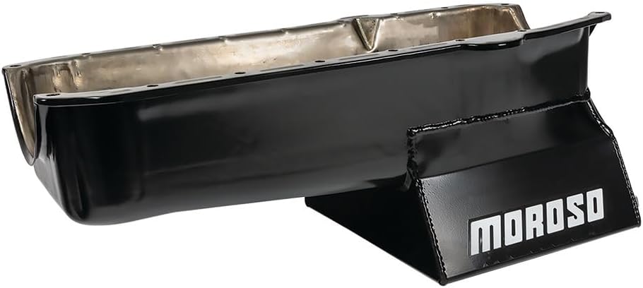 Moroso 20200 8.25" Oil Pan for Chevy Small-Block Engines with Passenger-Side Dipstick