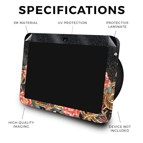 Image of Glossy Glitter Skin Compatible with Amazon Echo Show 8 (3rd Gen, 2023) - Stitch Dragons - Premium 3M Vinyl Protective Wrap Decal Cover - Easy to Apply, Crafted in The USA by MightySkins