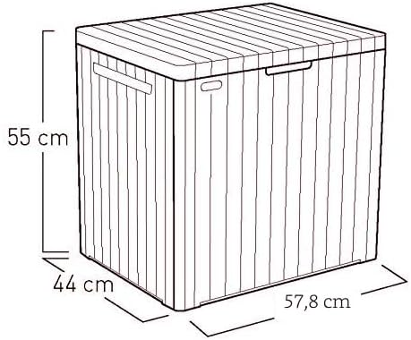 Keter Boîte de rangement de jardin City 113 L - 6