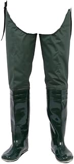 Hip Waders Male And Female PVC Waterproof Fishing Butt Waders, Soft, Comfortable, And Wear-resistant Rubber Sole Wading Boots