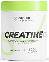 Cost Price Supplements - 500g Creatine Monohydrate Powder - Unflavoured Creatine Supplement for Strength & Performance
