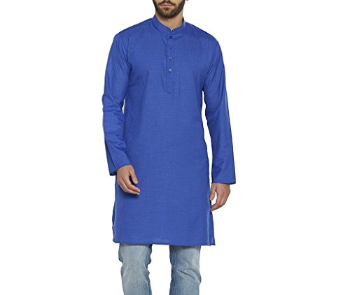 Kurta de lino casual largo y cómodo ropa tradicional masculina corte holgado