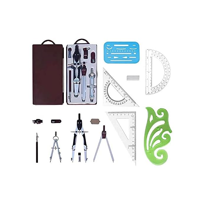 Buy Drawing Tools & Drafting Kits Heavy Geometry for Compass 14Pc