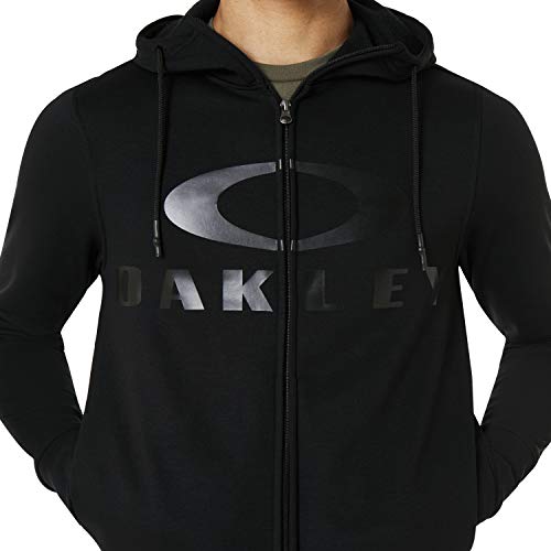 Oakley Mens Bark Fz Hoodie Sweatshirt, Blackout, Medium Us #TOP3