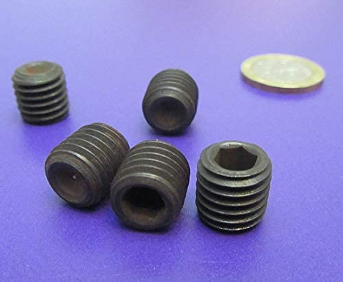 Alloy Steel Cup Point Set Screws M12 x 1.75 mm x 12 mm Length 25 pcs