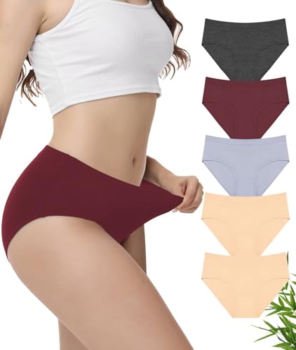 Image of FALARY Underwear Women Bamboo Knickers Multipack Briefs Panties Size 16