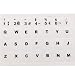 Pegatinas para teclado, letras negras con fondo blanco, para todos los ordenadores...