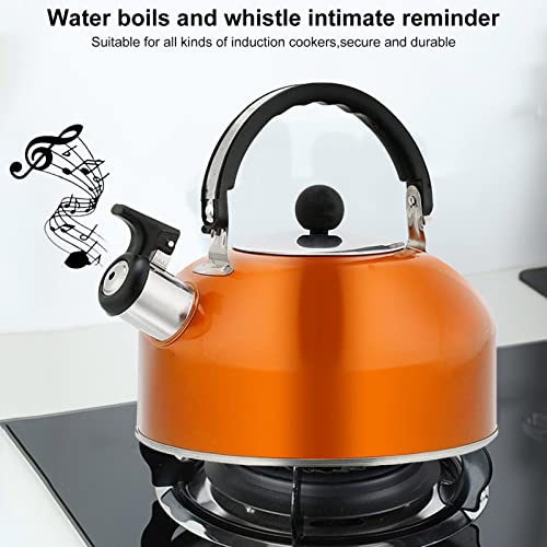 Leling Hervidor Sibilante – Hervidor Sibilante Inducción, Hervidor Sibilante 2,5 L INOX Teteras para Cocina, Mango… - Imagen 5