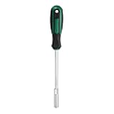HARFINGTON Metric Nut Driver 8mm Dia 150mm Round Shank CR-V 6 Point Hex Hexagon Socket Wrench Screwdriver with Non-Slip Handle for Tightening and Loosening Fasteners
