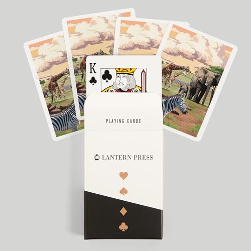 Baraja de cartas African Safari tamaño póker, 52 naipes miniatura 6