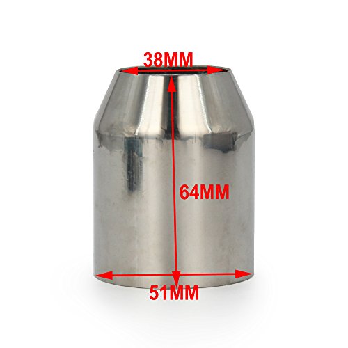 Universal 1.5-2" Inlet Hexagon Exhaust Muffler Pipe Slip On Scooter Motorcycle ATV Dirt Street Bike by Fast Pro - Image 4