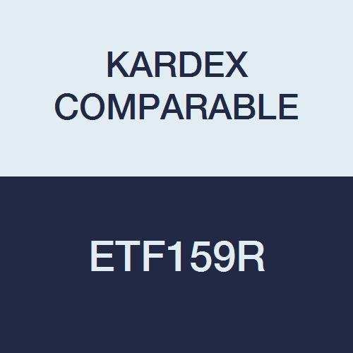 Kardex Compatible ETF159R End Tab Folder, Fas# 3 and 5, 11Pt Color Stock, Top and Side, 0-9 Scale Printed Twice on Tab, 11 3/4" x 9 1/2", 2-Ply, Red, Pack of 50
