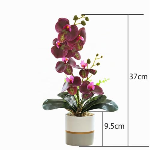 Orquídea artificial de silicona Phalaenopsis que no se marchita nunca 3