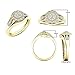 Dazzlingrock Collection 0.35 Cttw 14K Round Diamond Womens Fashion Wedding Ring Set 1/, Solid Yellow Gold, Size 9.5