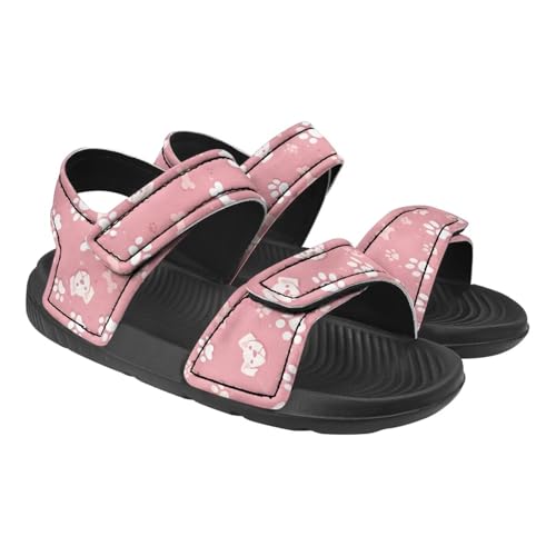 Hook and Loop Sandals for Toddler Girls - Anti-slip, Stable, Comfortable, for Home, Playground, Beach