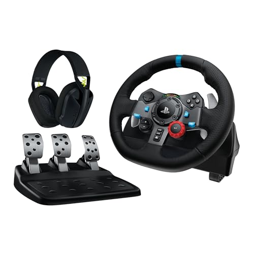 Logitech G 991 000539 accessoire de jeux vidéo Aluminium USB Volant + pédales + écouteurs PC PlayStation 4 PlayStation 5 Playstation 3 Neuf - vue 8
