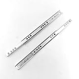SENRISE Schubladenschiene, 1 Paar Kugellager-Schubladenschienen aus Metall, 17 mm breit, für Möbelschublade (400 mm Länge)