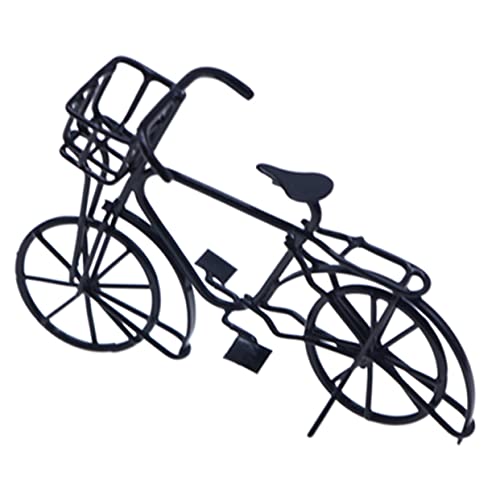 Kisangel Small Bike Adornment Metal Bicycle Model Mini Creativity Bike for Children's Learning