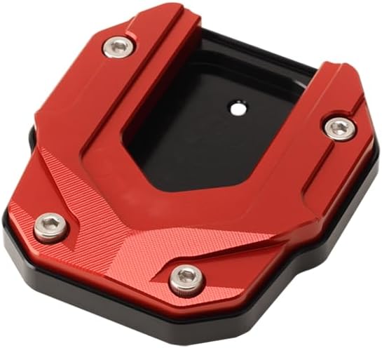 Motorcycle Kickstand Extender Pad for BMW C 400 X, Durable Side Stand Extension Plate, Heavy Duty Kickstand Brace, Enhances Motorcycle Stand Stability,A Black