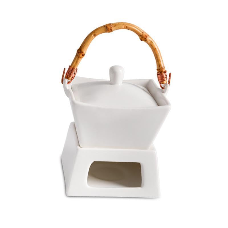 Chocolate Fondue Pot Cheese Fondue Pot Cookware Seafood Dessert Soup Hot Chocolate Pot for Candy Snack Dinner Engagement Home