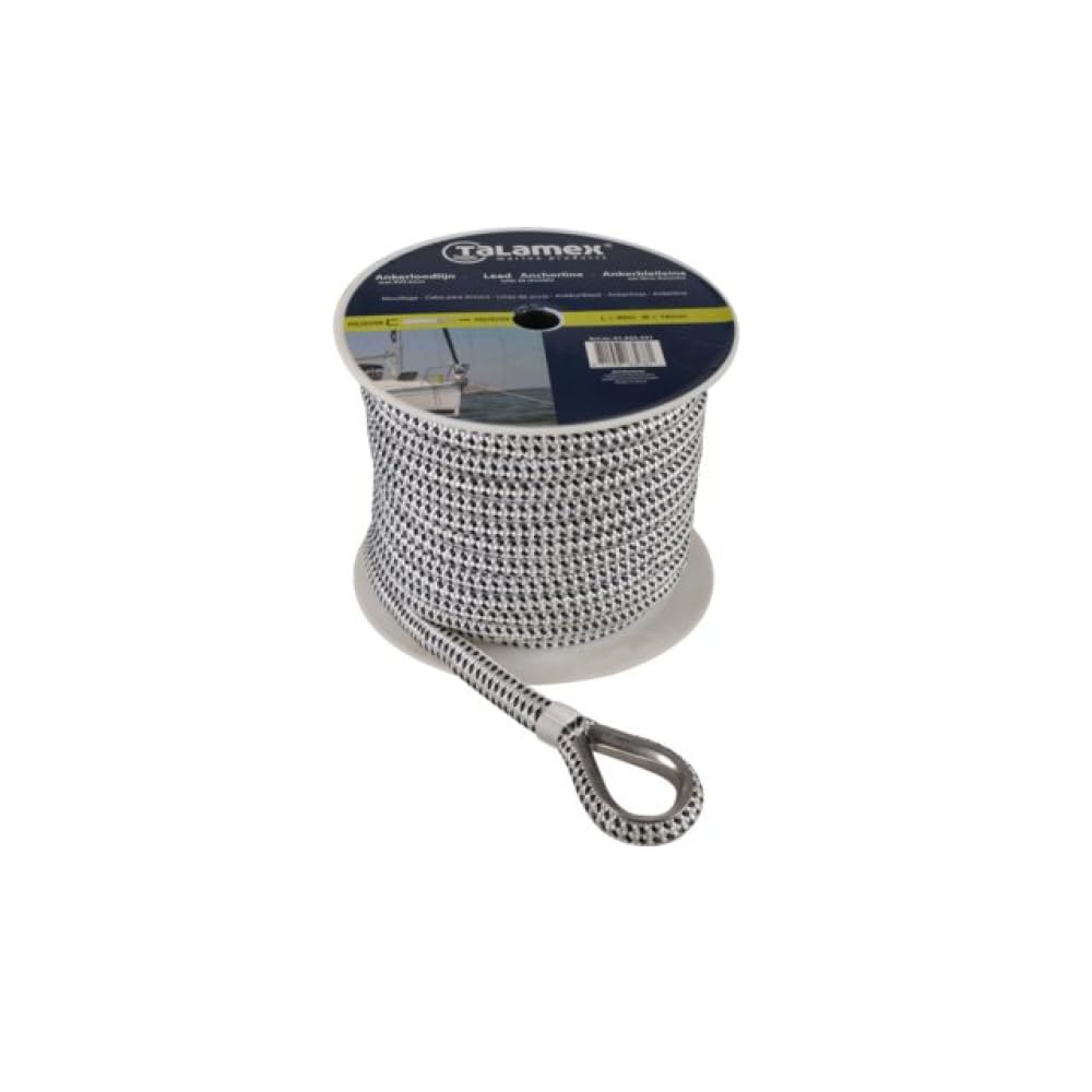 TALAMEX Ankerleine ÃƒËœ 10mm x 20m Polyester Bleieinlage 8m