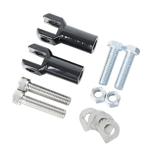 Repose-pieds arrière moto avec kit chape d'extension 5,7 cm pour assise passager Softail