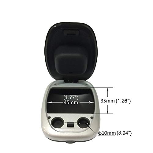 Hearing Aid Case Hard Storage Box With Battery Compartment For Custom Hearing Aids Cic Ite Itc #TOP5