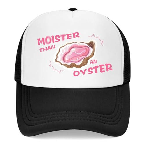 QBZHWN Funny Trucker Hats for Women, Shellfish Shucker Hats for Humor Lovers, Baseball Mesh Cap for Seafood Fans