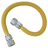 BrassCraft CSSC22-48 P 3/4-Inch FIP x 3/4-Inch FIP x 48-Inch ProCoat Gas Appliance Connector, 5/8-Inch, OD 106,000 BTU