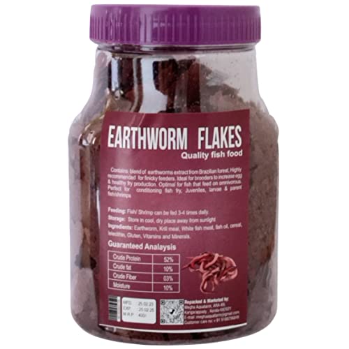Aqua-Petz-Fish-Food-Earth-Worms-Flakes-100-Gram-Refill-Pack-Fish-Feed-For-Tetras-Guppies-Bettas-And-All-Aquarium-Fishes-All-Life-Stages