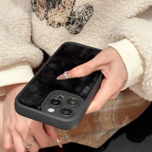 Coque en peluche iPhone 16 protégeant des chutes et du froid - 3