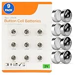 9 Pack LR44 Button Cell Batteries – Long-Lasting Power for Watches, Calculators, Remote Controls, Toys & More – Ideal for Small Electronics – Not Rechargeable