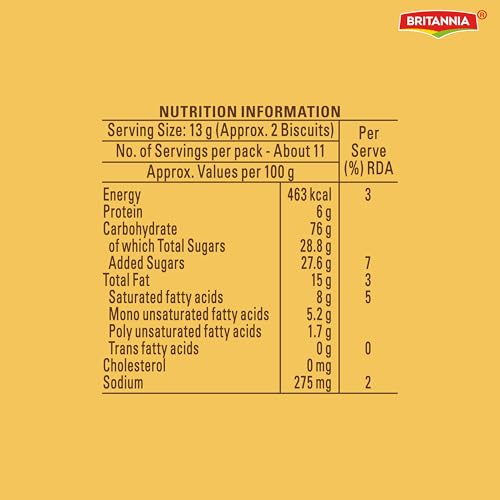 Image of Britannia Nice Time, 143g or 150g, Brown (Weight May Vary) (Pack of 2)