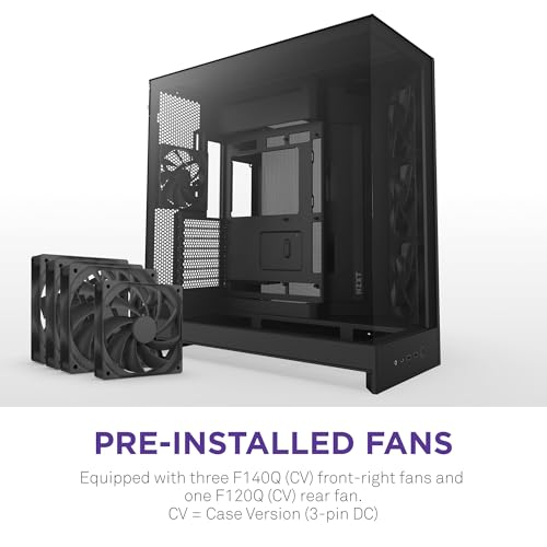 Gabinete NZXT H9 Flow Preto com 4 Fans CM-H92FB-01 - Imagem 3