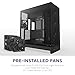 NZXT H9 Flow (2025) – Large Dual-Chamber ATX Mid-Tower Airflow PC Case – Includes 3 x 140mm & 1 x 120mm Fans – 420mm Radiator Support – Tempered Glass – Back-Connect Ready – Black