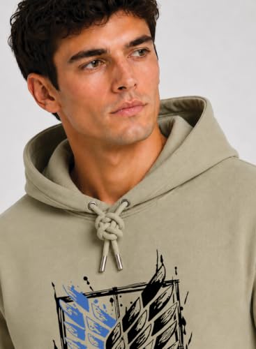 Image of ADRO Mens Abstract Graphic Hoodie | 320 GSM Cotton Poly Fleece | Regular Fit Contemporary Artistic Sweatshirt for Winter & Streetwear