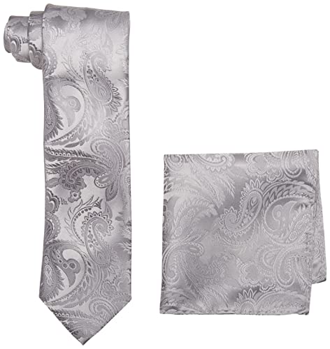 Cravate homme Stacy Adams au motif paisley tissé ton sur ton haut de gamme