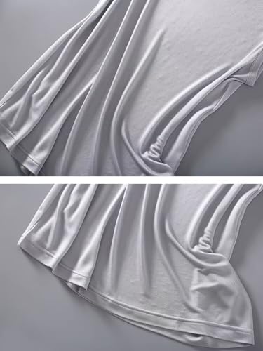 Men's Silk Tank Tops Sleeveless Undershirt Tank Tops Classic Vest4