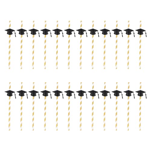 Pitillos de papel para graduación, 24 unidades miniatura 1
