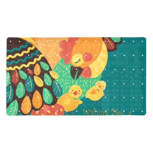 Tapis de bain antidérapant avec trous de drainage et ventouses - 2