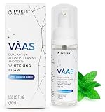 Dual-Action Invisalign Cleaner Aligner Retainer Cleaner & Teeth Whitening Kit, Night Guard Cleaner Denture Cleaner with Hydrogen Peroxide for Teeth Whitener, Freshens Breath by Everest VAAS (1.69 oz.)