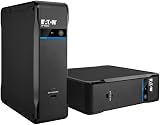 Eaton Serie Ellipse 3P Off‑Line UPS – 3P900UF – 900VA/540W Backup Power, 4× FR Outlets (3 Battery + Surge, 1 Surge‑Only), USB‑A & USB‑C Charging, USB Interface, Silent Fanless, Black (B0F9YS81MJ) - 3