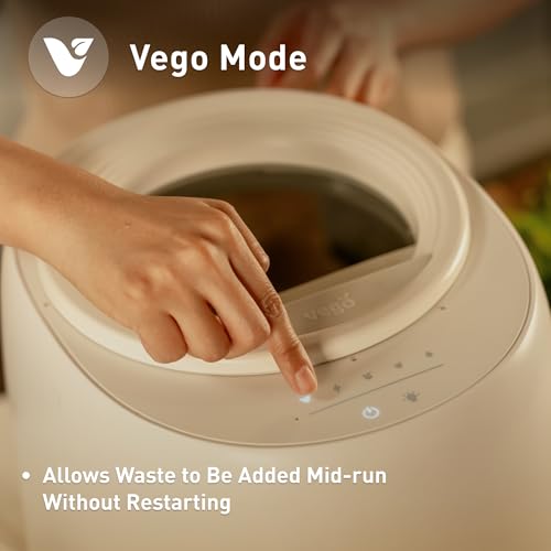 Vego-Kitchen-Composter-4L-Electric-Composter-Coutertop-5-Modes-Weight-Based-Smart-Compost-Bin-with-App-Odorless-Auto-Cleaning-Food-Waste-Compost-Machine-Indoor-White