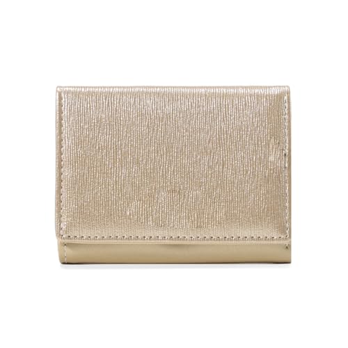 [HNJUBVG] ���X�N�I�A Simple Women's Wallet PU Leather Short Three-fold Coin Purse(Yellow)