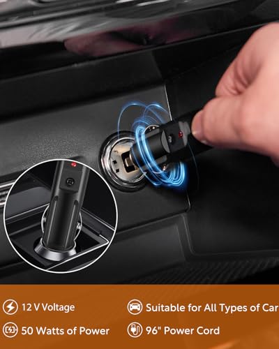 Sino Electric Blanket for Car, 12 Volt Electric Blanket for Car, Truck, SUV, RV and Camping, with Temperature Driver, 150 x 109 cm, Black and White Plaid - Image 5