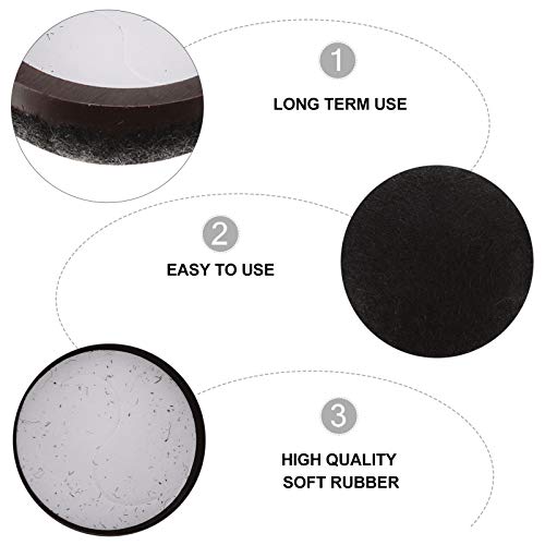 VILLCASE 16 Pcs Móveis Perna Da Cadeira Tampa De Proteção de Borracha Almofada de Feltro Caps Silico