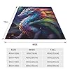 amepay Colorful Fairy Dragon Blanket Gifts for Adults Girls Flannel Throw Blankets Soft Comfy Lightweight for Home Decor Couch Bed Sofa 60x50 Inches #2