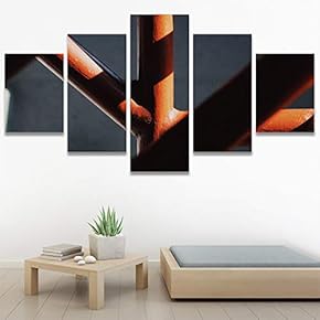 SIGNWIN 5 Panel Canvas Wall Art Architecture &...
