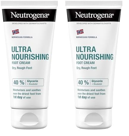 Neutrogena Norwegian Formula Nourishing Foot Cream Dry/Damaged Feet, 100 ml (Pack of 2)
